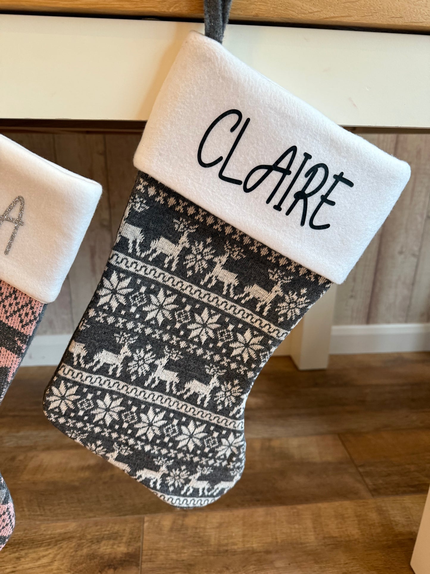 Nordic Style Personalised Christmas Stockings