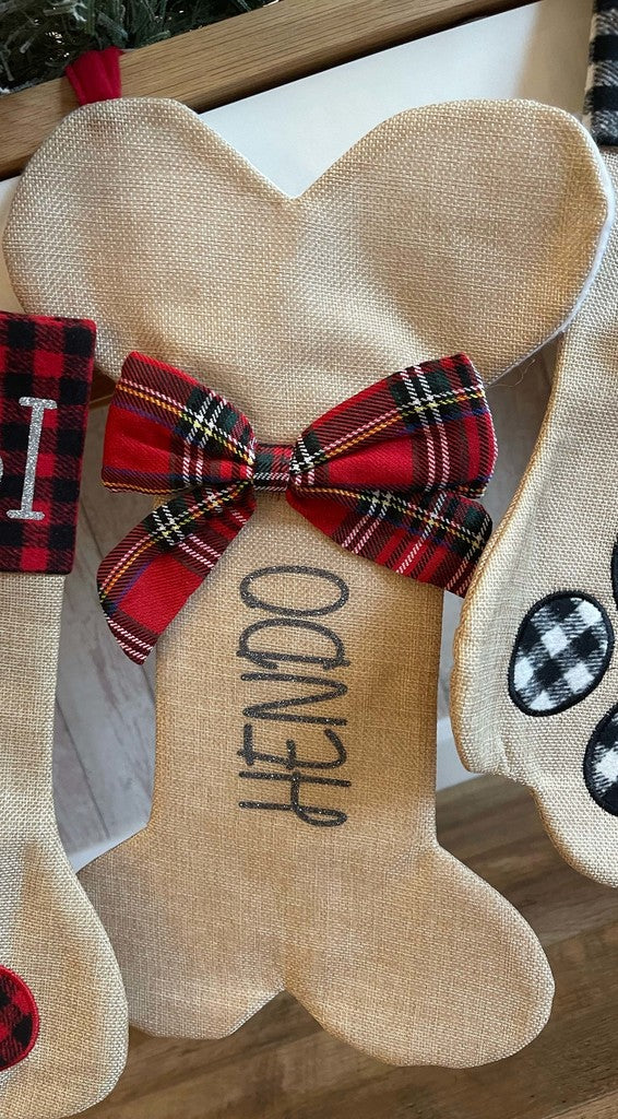 Tartan Personalised Christmas Stockings