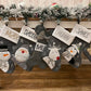 Grey Personalised Christmas Stockings