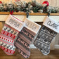 Nordic Style Personalised Christmas Stockings