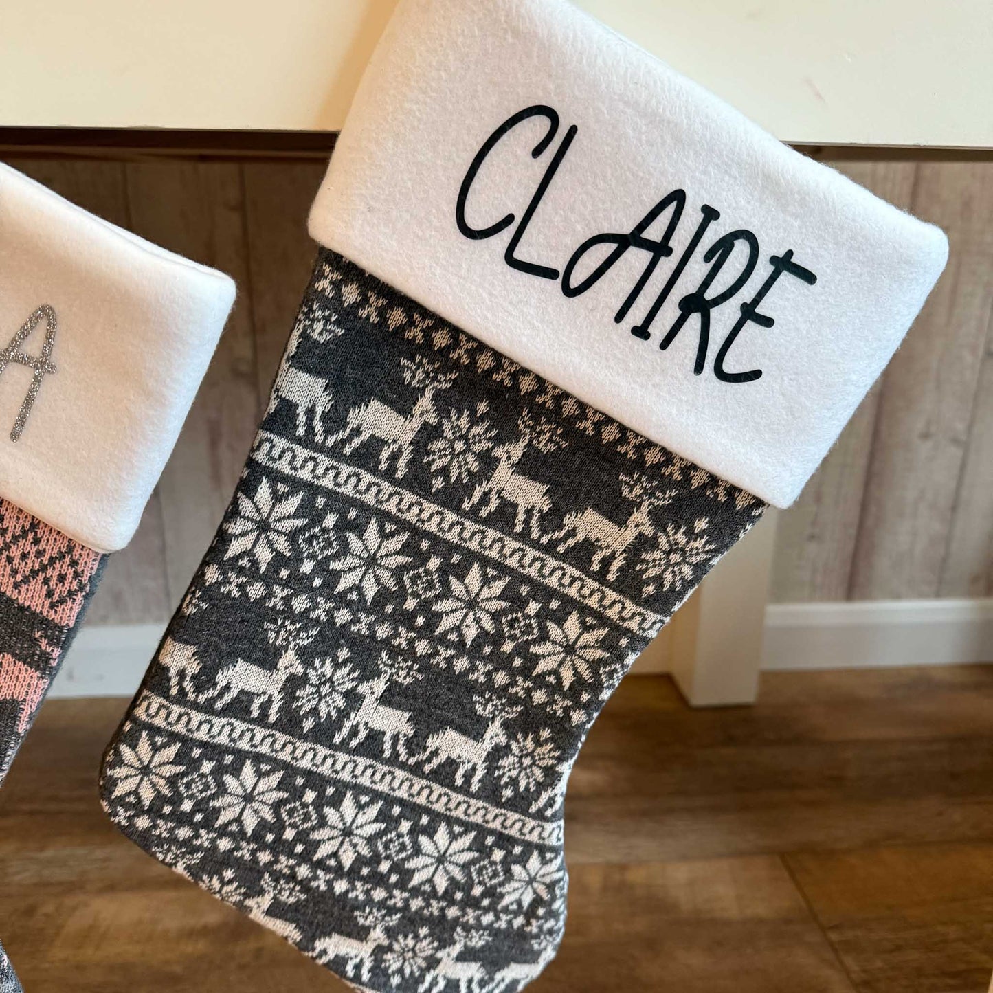 Nordic Style Personalised Christmas Stockings