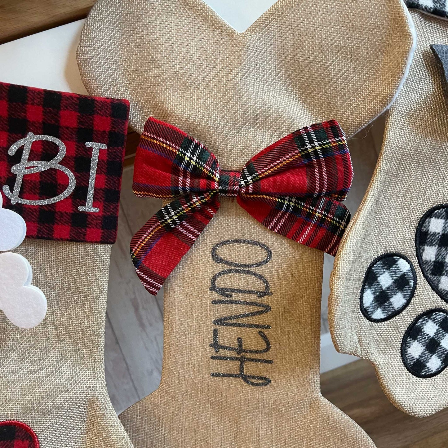 Tartan Personalised Christmas Stockings