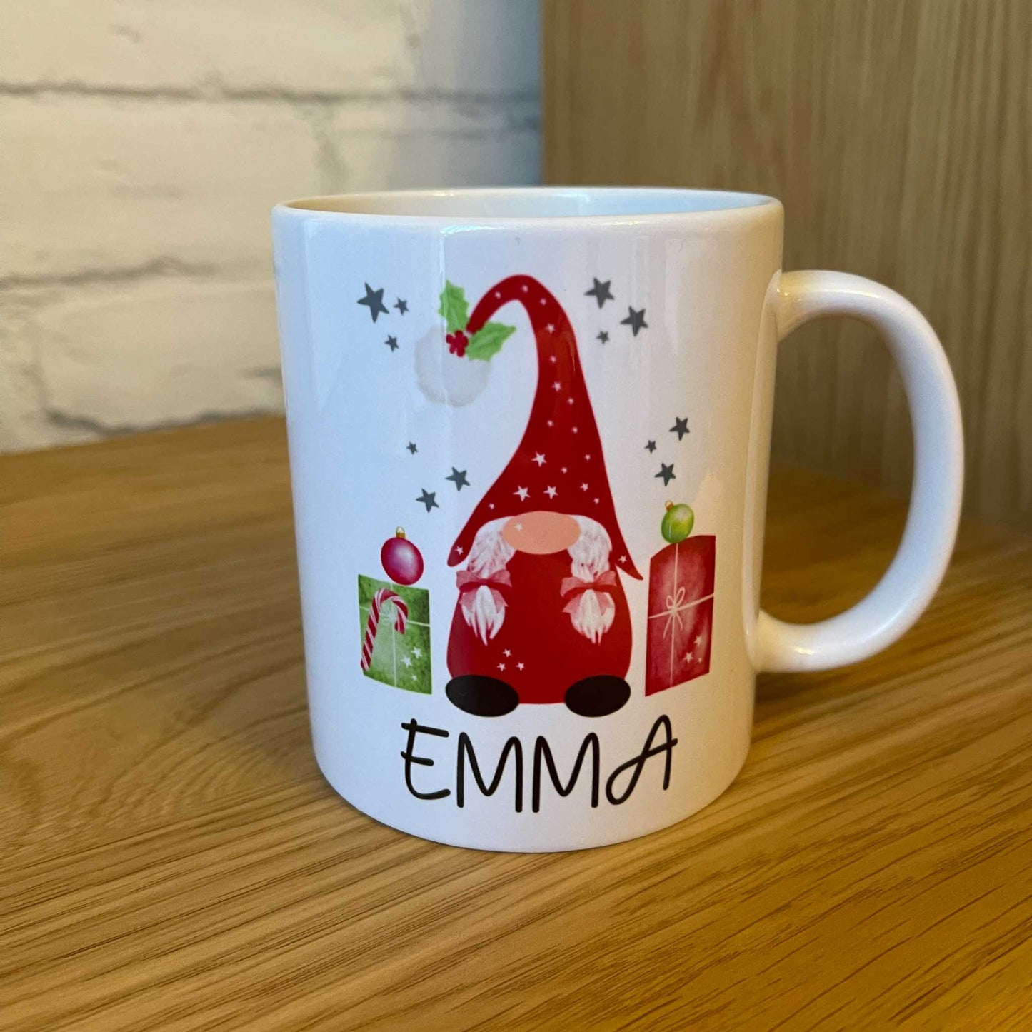 Personalised Christmas Gnome Mug