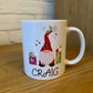 Personalised Christmas Gnome Mug