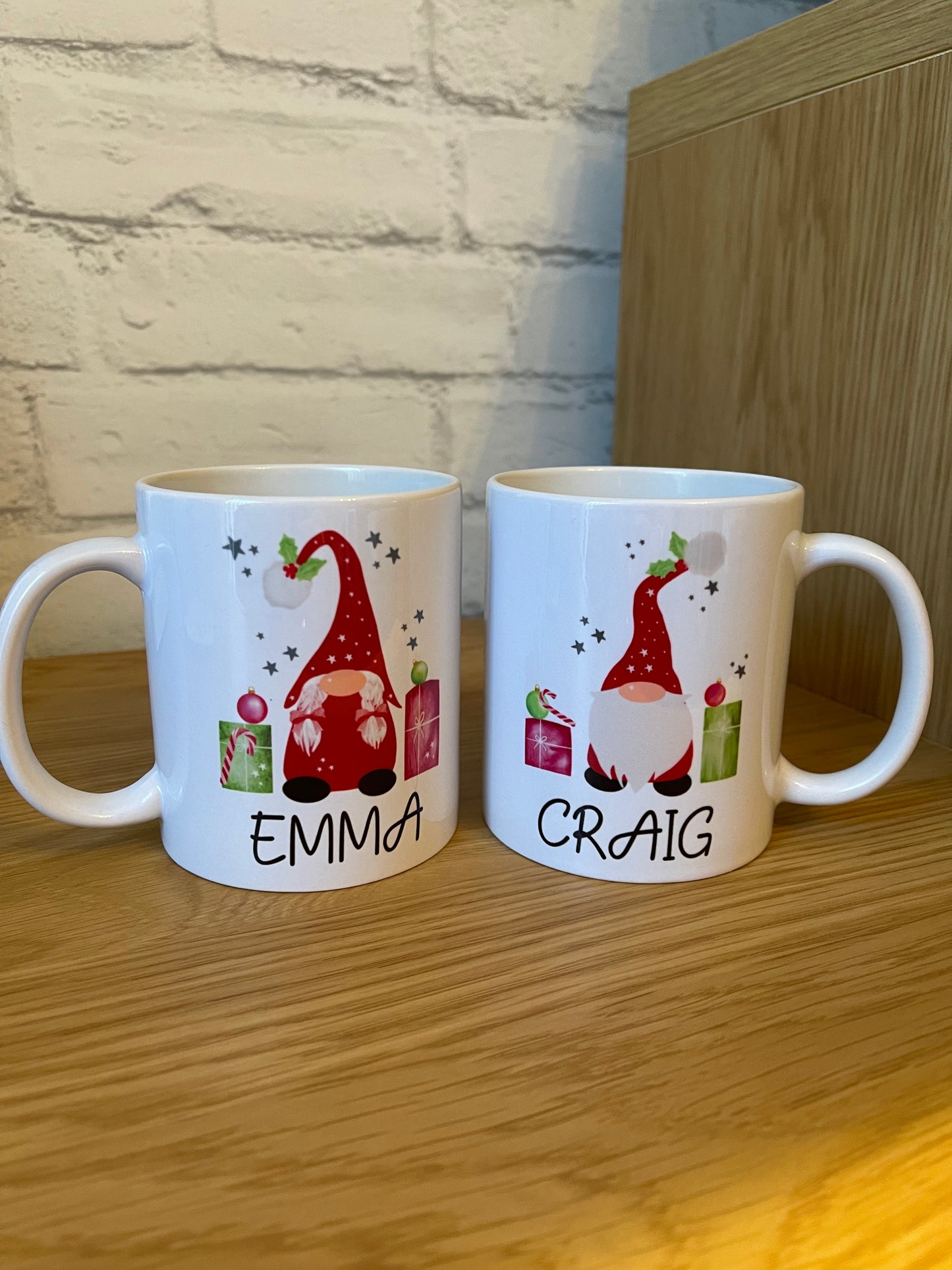 Personalised Christmas Gnome Mug