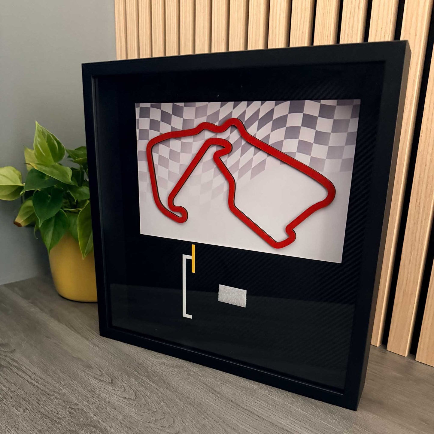 English Racing Circuit Shadow Box Frame for Lego Speed Champions