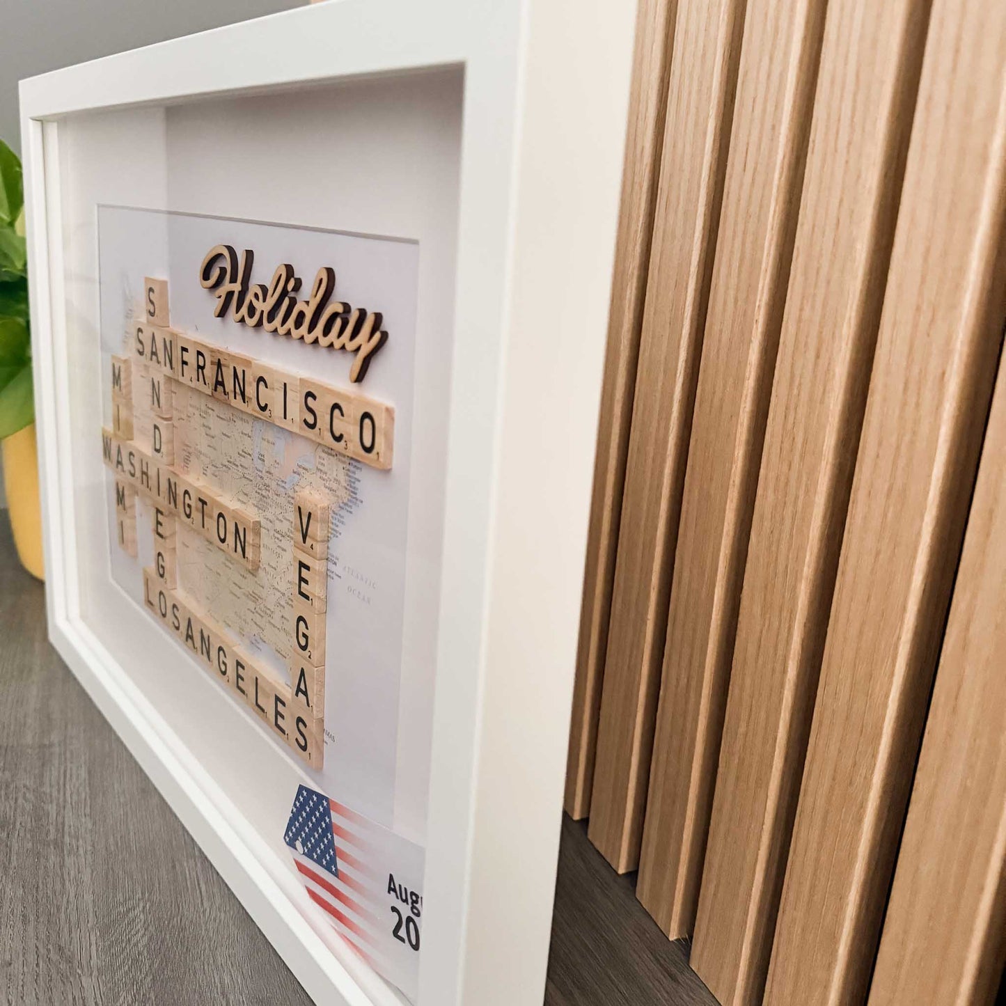 Personalised Holiday Scrabble Letter Frame