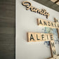 Personalised Family Scrabble Letter Frame
