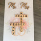 Personalised Mr & Mrs Wedding Scrabble Frame