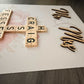 Personalised Mr & Mrs Wedding Scrabble Frame