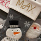Grey Personalised Christmas Stockings