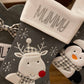 Grey Personalised Christmas Stockings