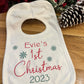 Personalised First Christmas Bib