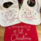 Personalised First Christmas Bib