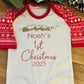 Personalised First Christmas Baby Grows