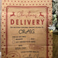 Personalised Kraft Paper Christmas Sack