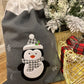 Personalised Grey Knitted Christmas Sacks