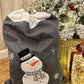 Personalised Grey Knitted Christmas Sacks