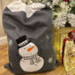Personalised Grey Knitted Christmas Sacks