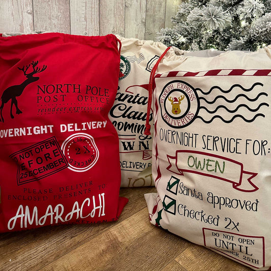 Personalised Christmas Sacks