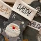 Grey Personalised Christmas Stockings