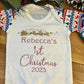 Personalised First Christmas Baby Grows