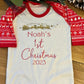 Personalised First Christmas Baby Grows